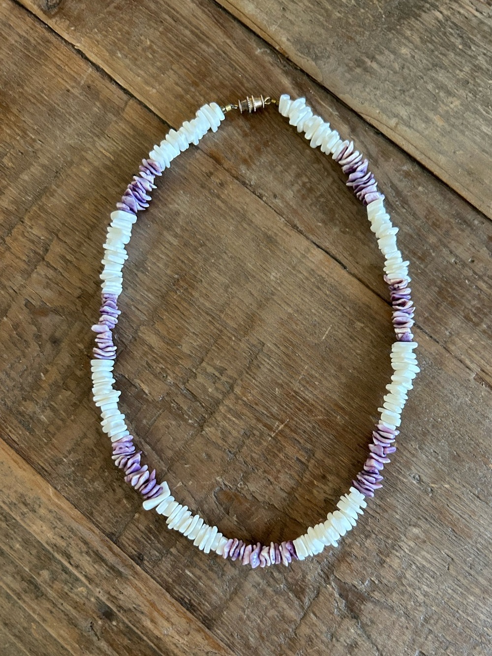 Handmade Shell Chip Necklace Island Necklace Boho Coastal Beach